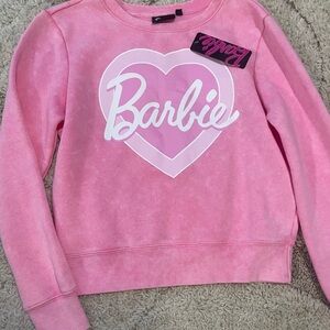 BARBIE Oversized Crewneck Sweatshirt Size Medium NEW